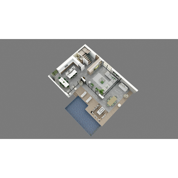 Вилла в лесу в Искеле площадь 265м² 2-этажный, изображение 16