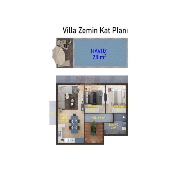 Villa in Kyrenia (downtown) Cyprus area 140m² , 16 image
