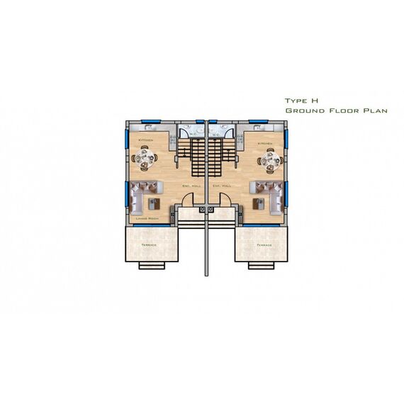 Villa by the sea in Iskele Cyprus area 102m² 2 floors