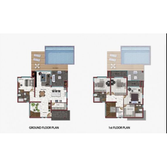 Вилла в Зейтинлике площадь 310м² 2-этажный, изображение 15