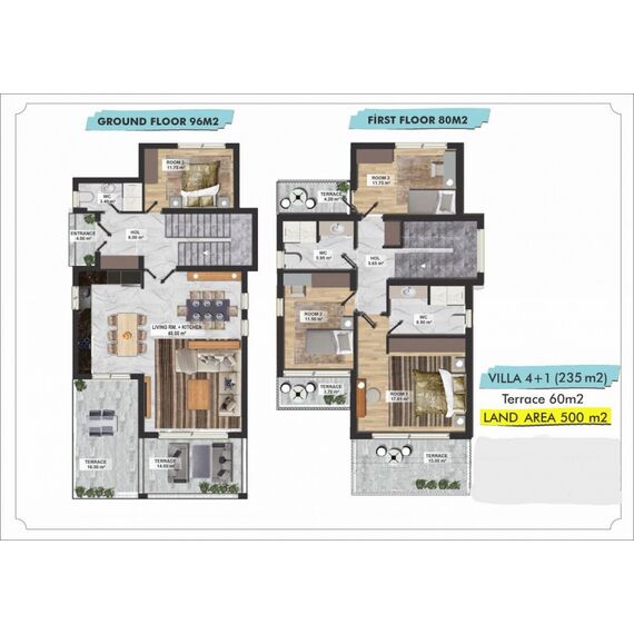 Вилла в Чаталкее (Чаталкой) площадь 235м², изображение 11