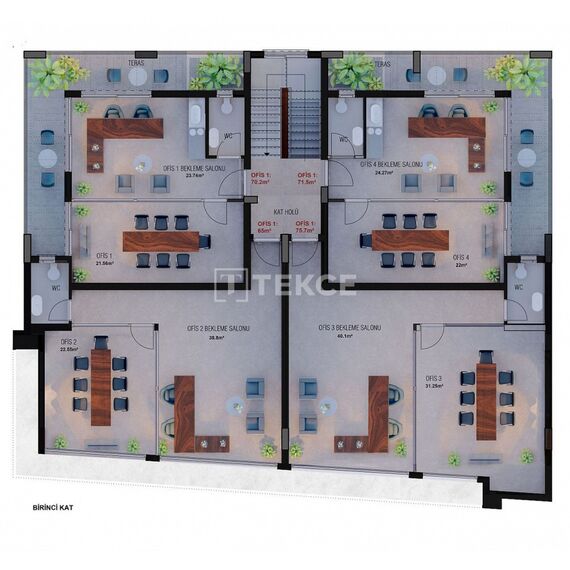 Коммерческая недвижимость в центре Кирении 70м², изображение 8