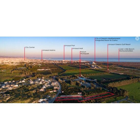 Земля в Лимассоле участок в деревне 650м²