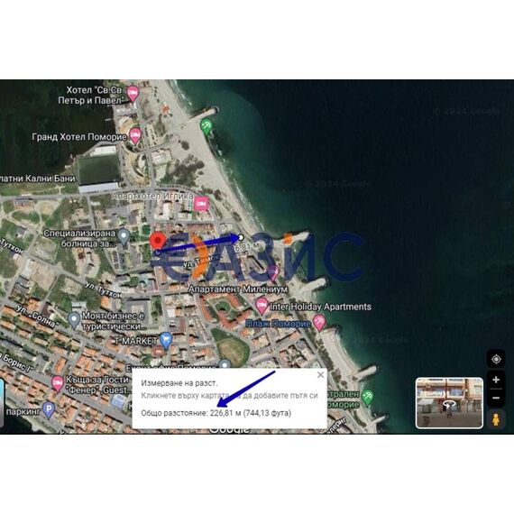 Квартира 2-комнатная 1+1 в Поморие площадь 71м² 3 этаж, изображение 17