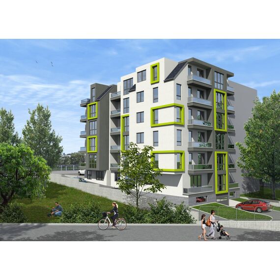 Квартира 2-комнатная 1+1 в Варне площадь 44м² 1 этаж