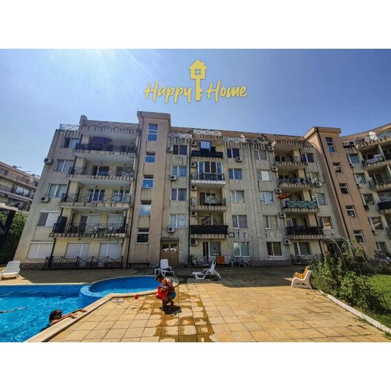 Apartment 2-room 1+1 by the sea in Nesebar (Sunny Beach) Bulgaria area 54m² 3 floor