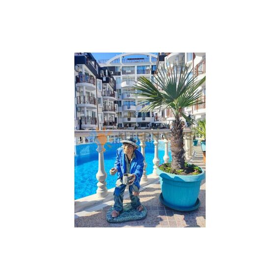 Apartment 2-room 1+1 in Nesebar (Sveti Vlas) Bulgaria area 54m² 2 floor