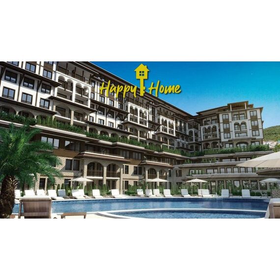 Apartment 2-room 1+1 by the sea in Nesebar (Sveti Vlas) Bulgaria area 44m² 4 floor