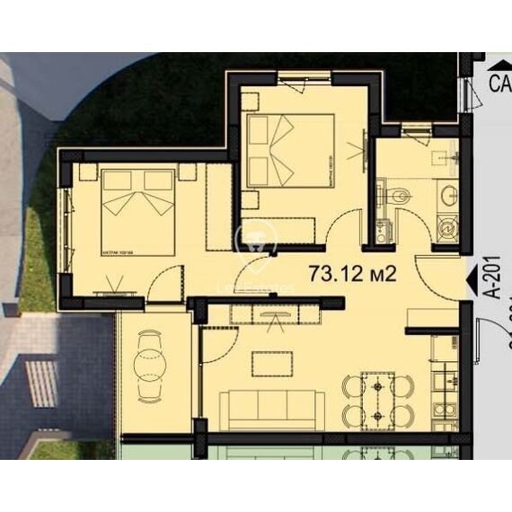 Apartment 3-room 2+1 in Nesebar (Sunny Beach) Bulgaria area 73m² 2 floor, 18 image