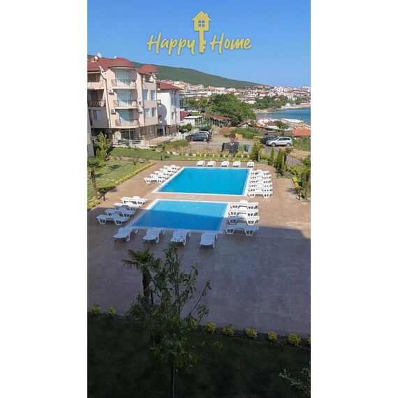 Apartment 1-room 1+0 studio by the sea in Nesebar (Sveti Vlas) Bulgaria area 42m² 2 floor