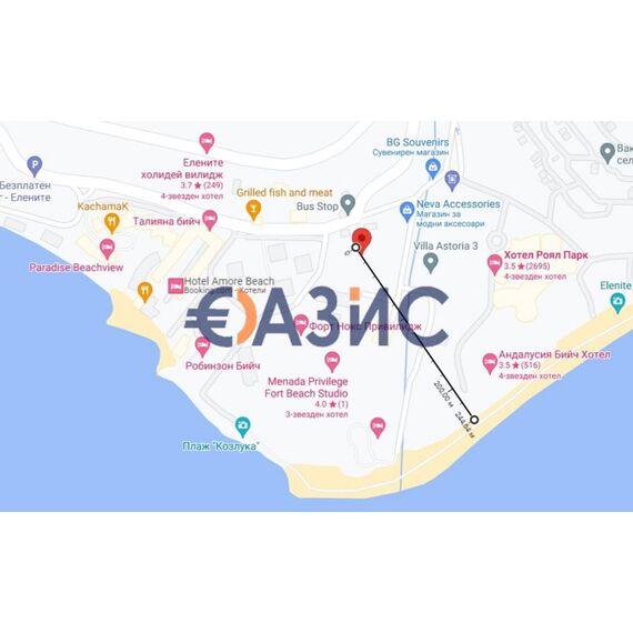 Квартира 4-комнатная 3+1 в Несебре (Елените) площадь 189м² 5 этаж
