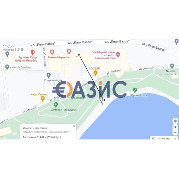 Квартира 1-комнатная в Несебре площадь 47.9м² 6 этаж, изображение 19