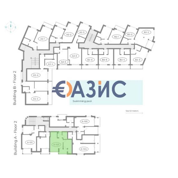 Apartment 2-room 1+1 in Nesebar (Obzor) Bulgaria area 57.4m² 2 floor, 15 image