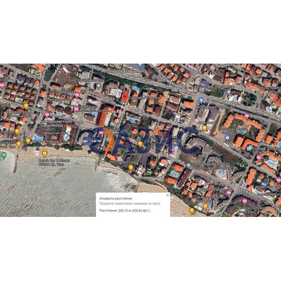 Apartment 2-room 1+1 in Nesebar (Sveti Vlas) Bulgaria area 50m² 