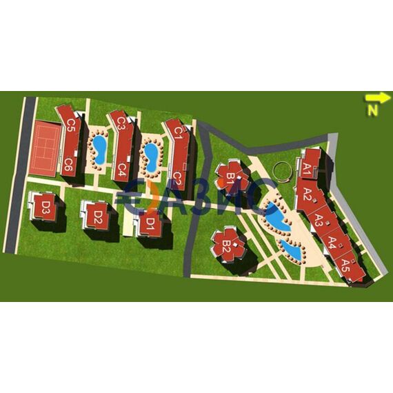Apartment 2-room 1+1 in Nesebar (Sveti Vlas) Bulgaria area 59m² 2 floor, 17 image