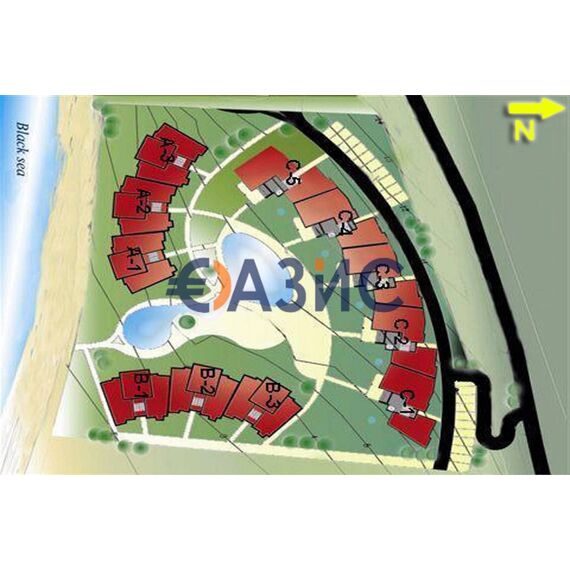 Квартира 2-комнатная 1+1 в Несебре (Елените) площадь 66м² 1 этаж, изображение 17