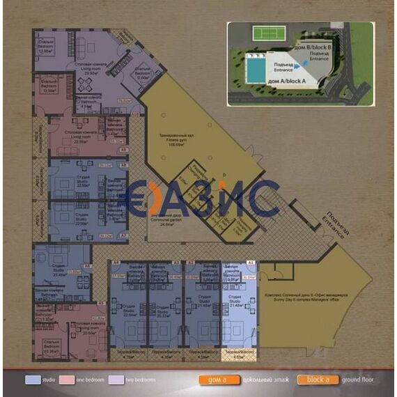Apartment 1-room in Nesebar (Sunny Beach) Bulgaria area 28m² 1 floor, 19 image