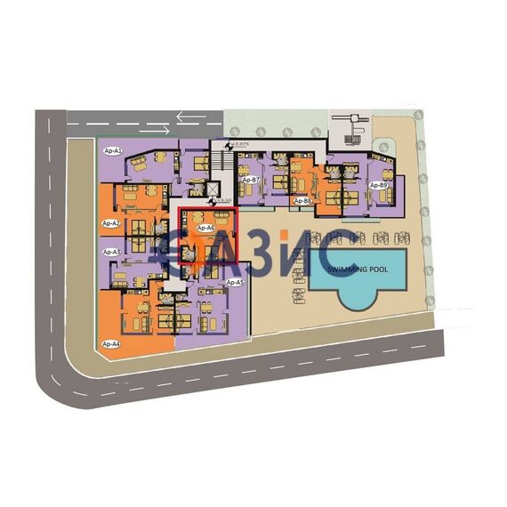 Apartment 2-room 1+1 in Primorsko Bulgaria area 59.7m² 2 floor, 12 image