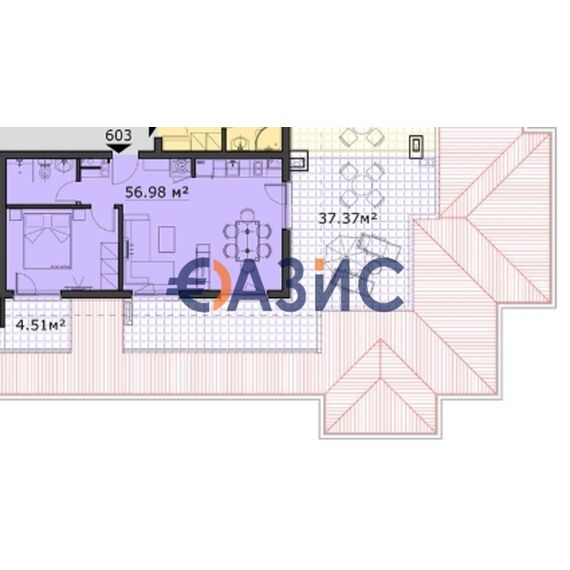 Apartment 2-room 1+1 in Nesebar (Sunny Beach) Bulgaria area 99.5m² 6 floor, 5 image