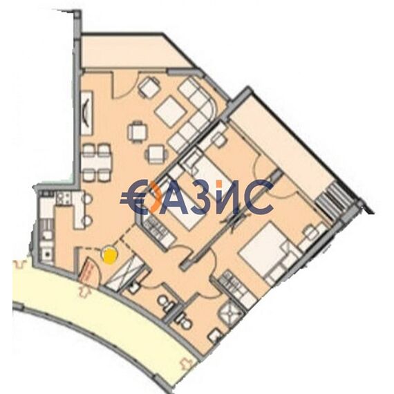 Квартира 3-комнатная 2+1 в Несебре (Святой Влас) площадь 122м² 3 этаж, изображение 19