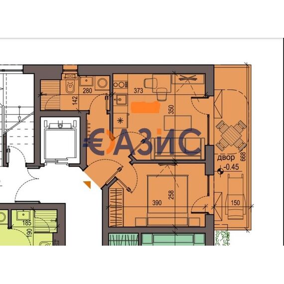 Apartment 2-room 1+1 in Nesebar (Ravda) Bulgaria area 51.3m² 1 floor, 6 image