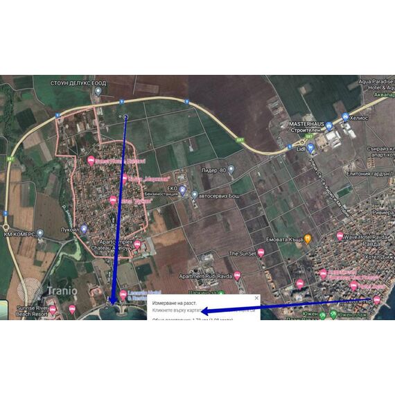 Land in Pomorie (Aheloy) Bulgaria plot within city limits 2597m² , 2 image