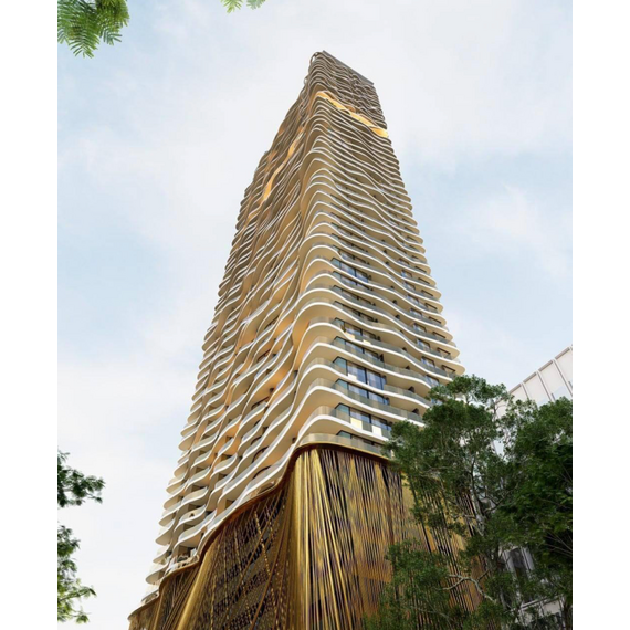 Квартира 2-комнатная 1+1 в Пномпене площадь 40м² 29 этаж