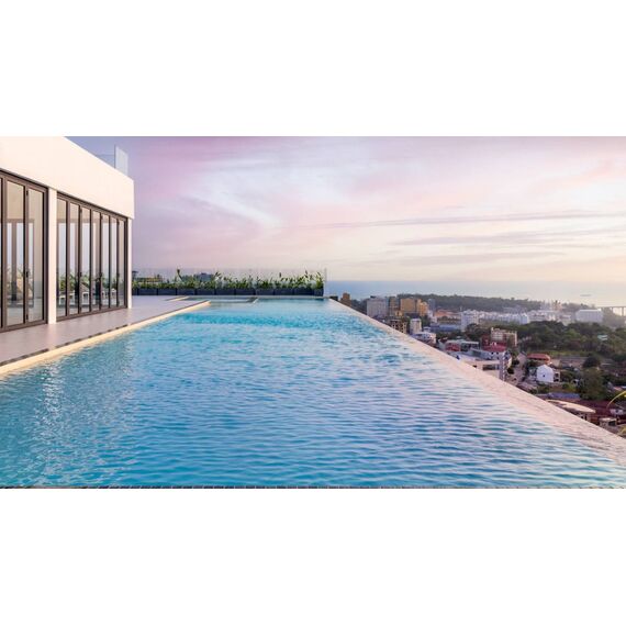 Apartment 1-room 1+0 studio by the sea in Sihanoukville Cambodia area 36m² 8 floor in RC Air Apartments, 5 image