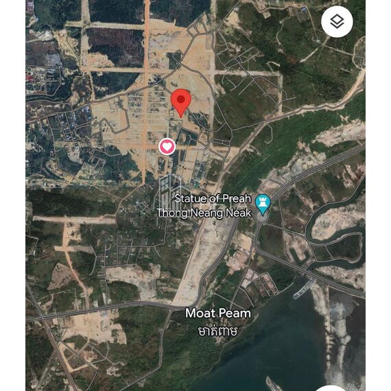 Земля у моря в Сиануквиле участок в пригороде 360м²