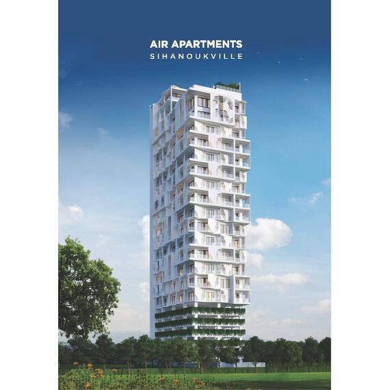 Apartment 1-room 1+0 studio by the sea in Sihanoukville Cambodia area 36m² 8 floor in RC Air Apartments, 7 image