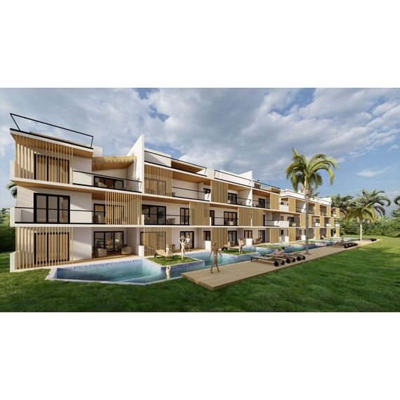 Apartment 3-room 2+1 in Punta Cana (Bavaro) Dominican Republic area 102m²