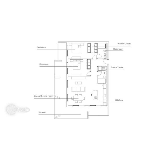 Apartment 4-room 3+1 in Santo Domingo Este Dominican Republic area 90m² 15 floor, 8 image
