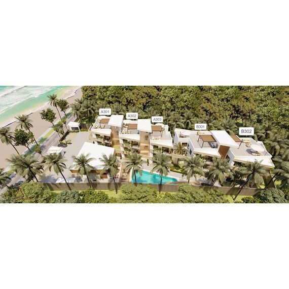 Apartment 2-room 1+1 in Las Terrenas (Las Terrenas) Dominican Republic area 176m² 1 floor, 4 image