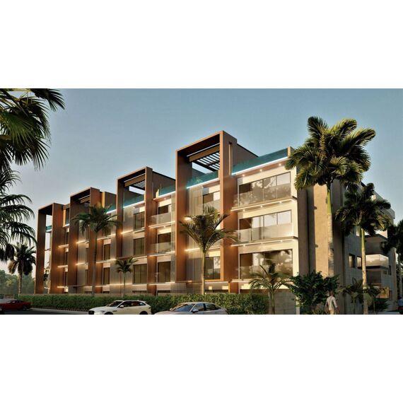 Квартира 2-комнатная 1+1 в Пунта-Кана (Баваро) площадь 52м², изображение 6