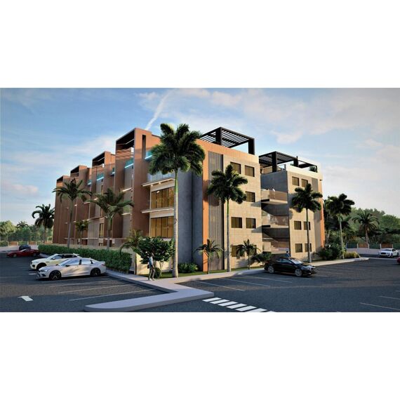 Квартира 2-комнатная 1+1 в Пунта-Кана (Баваро) площадь 52м², изображение 5