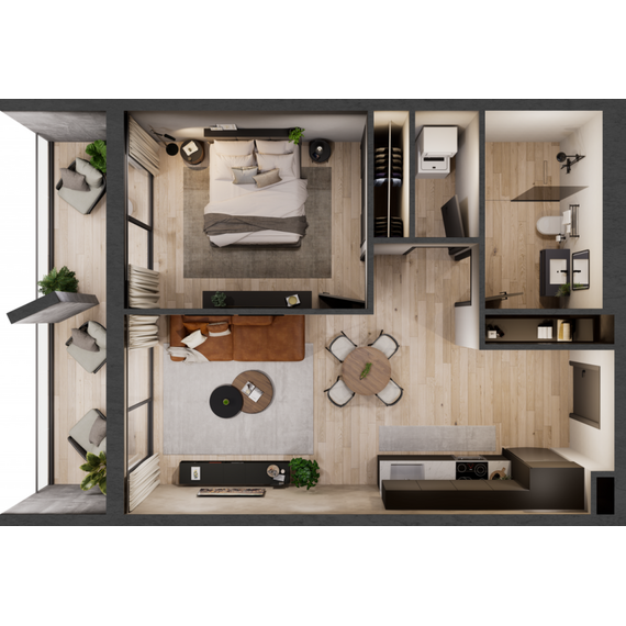 Apartment 2-room 1+1 in Santo Domingo Norte (Santo Domingo Norte) Dominican Republic area 50m², 13 image