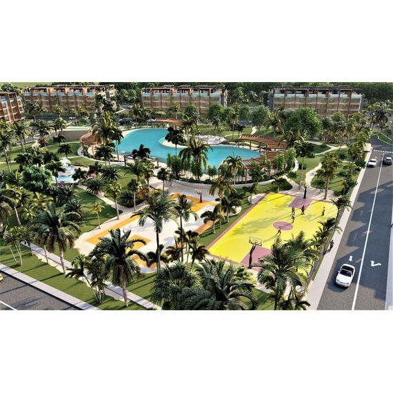 Квартира 2-комнатная 1+1 в Пунта-Кана (Баваро) площадь 52м², изображение 9