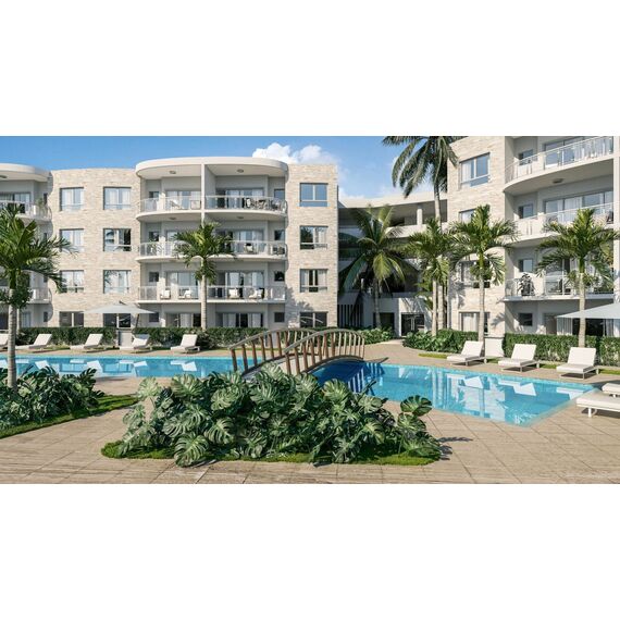 Квартира 3-комнатная 2+1 в Пунта-Кана (Баваро) площадь 98м², изображение 9
