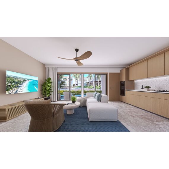 Квартира 3-комнатная 2+1 в Пунта-Кана (Пунта-Кана) площадь 37м², изображение 13