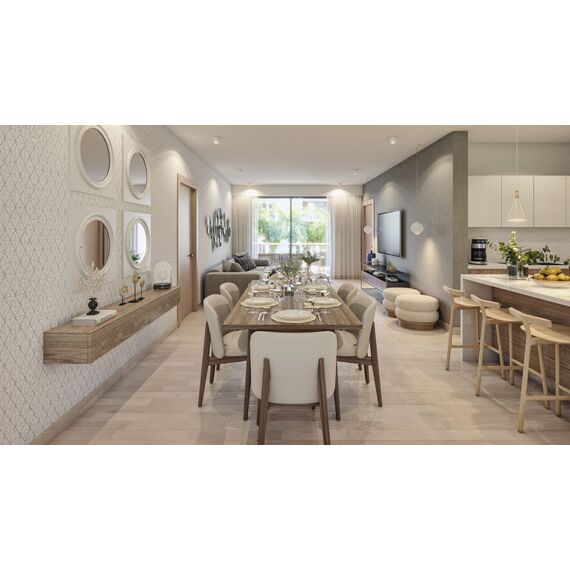 Квартира 2-комнатная 1+1 в Пунта-Кана (Баваро) площадь 60м², изображение 13