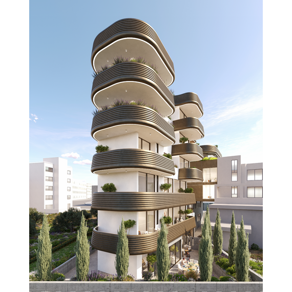 Квартира 2-комнатная 2+2 в Пафосе (центр) Кипр площадь 116.5м² 1 этаж в ЖК Infinity, изображение 10