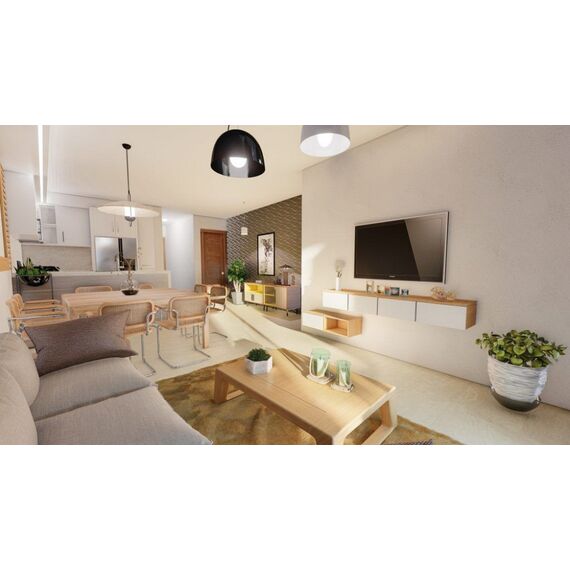 Квартира 2-комнатная 1+1 в Кабарете (Кабарете) площадь 86м², изображение 3