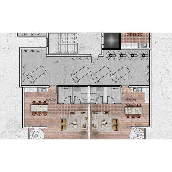 Квартира 2-комнатная 1+1 в Арадипу (Ливадия) площадь 77м², изображение 11