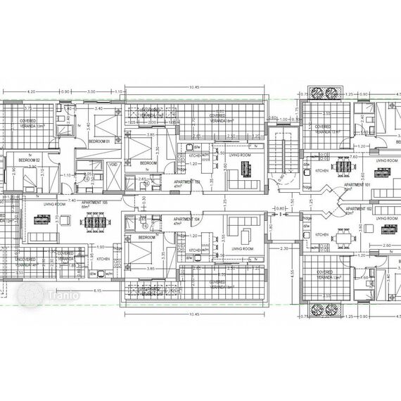 Квартира 1-комнатная в Лимассоле (Лимассол (центр)) площадь 64м², изображение 14