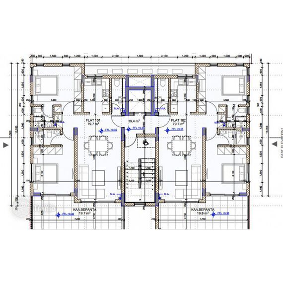 Квартира 2-комнатная 1+1 в Арадипу (Ливадия) площадь 80м² 3 этаж, изображение 2
