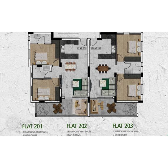 Квартира 2-комнатная 1+1 в Арадипу (Ливадия) площадь 83м², изображение 6