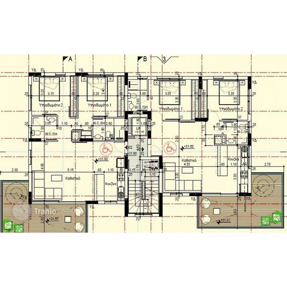 Квартира 2-комнатная 1+1 в Арадипу (Ливадия) площадь 87м² 1 этаж, изображение 15