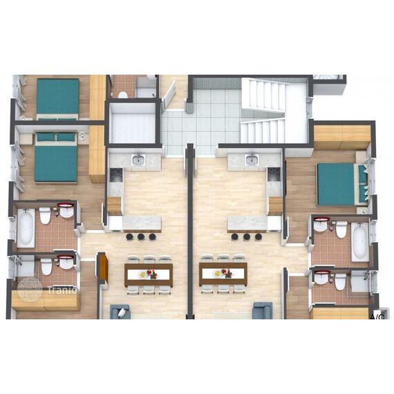 Apartment 2-room 1+1 in Kiti (Kiti) Cyprus area 75m² , 9 image