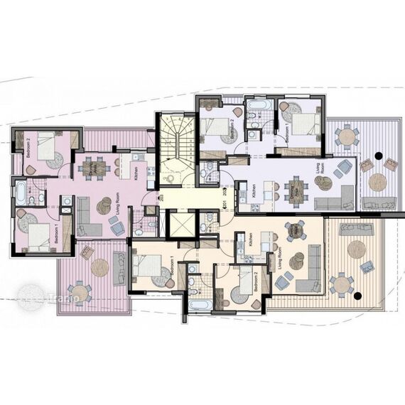 Apartment 1-room 1+1 in Limassol (Limassol (downtown)) Cyprus area 134m² , 5 image